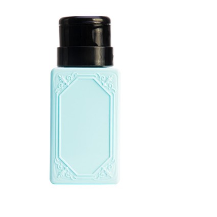 Pump dispenser for liquids (square large) 200 ml / blue